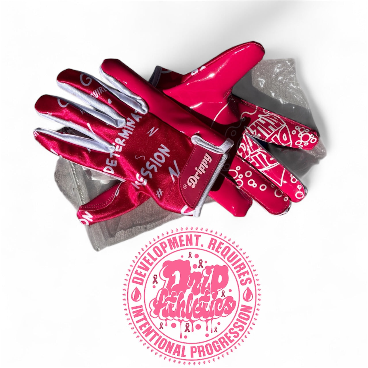 Drippy gloves Breast Cancer Awareness