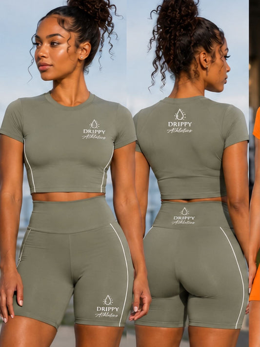 Drippy Women’s Set Olive green