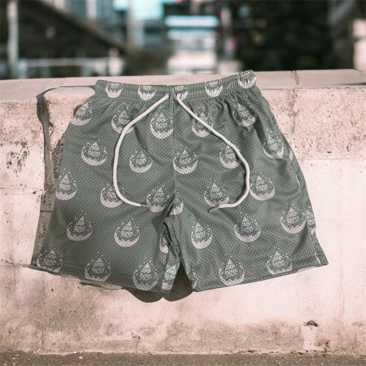 Drippy Shorts Mint Green