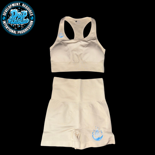 Drip Femme | “Natural Drive” Beige Workout Set